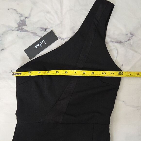 Lulu's Chic Black One-Shoulder Dress - Picture 5 of 10